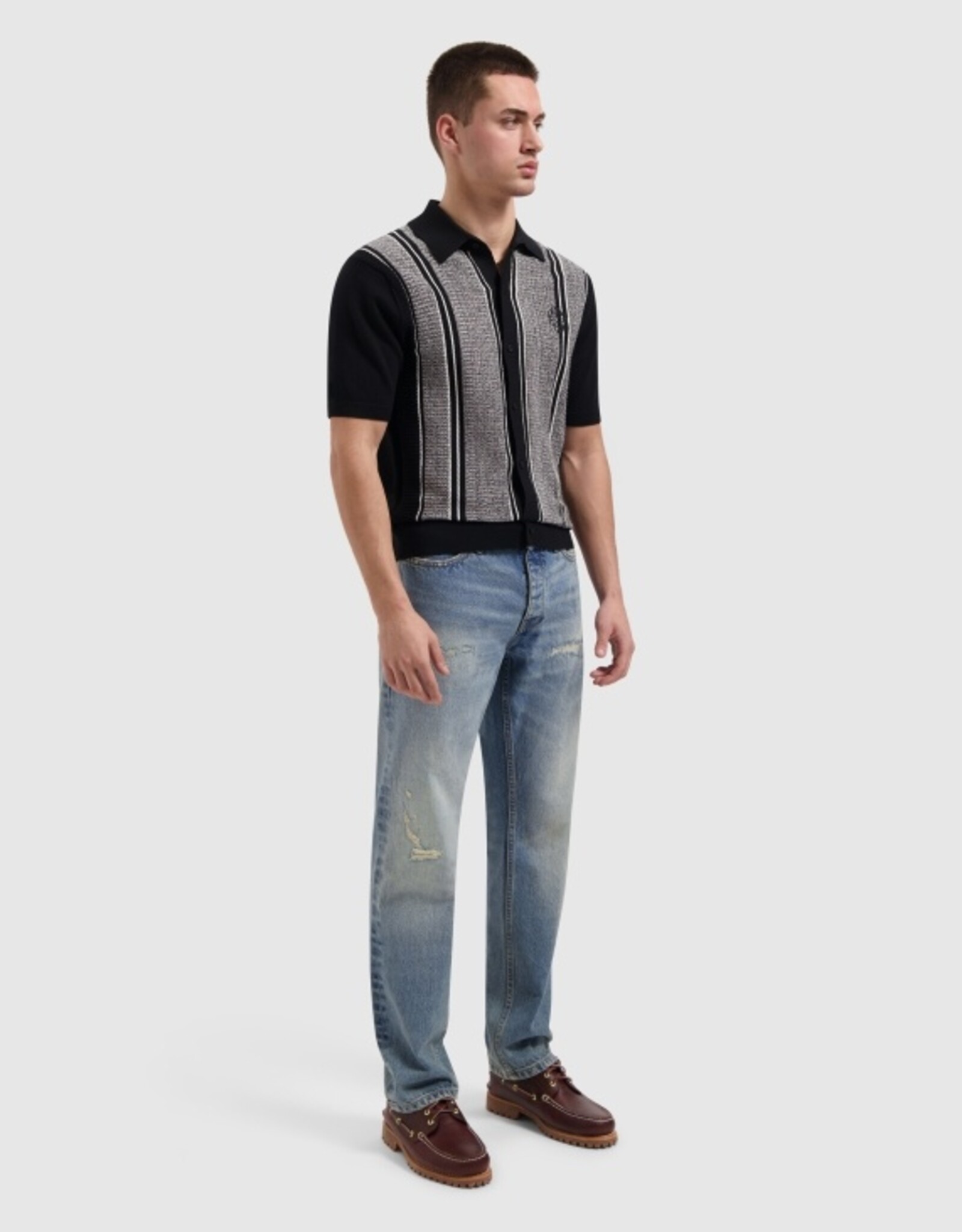 Pure Path Ripley Jacquard Knit Shirt