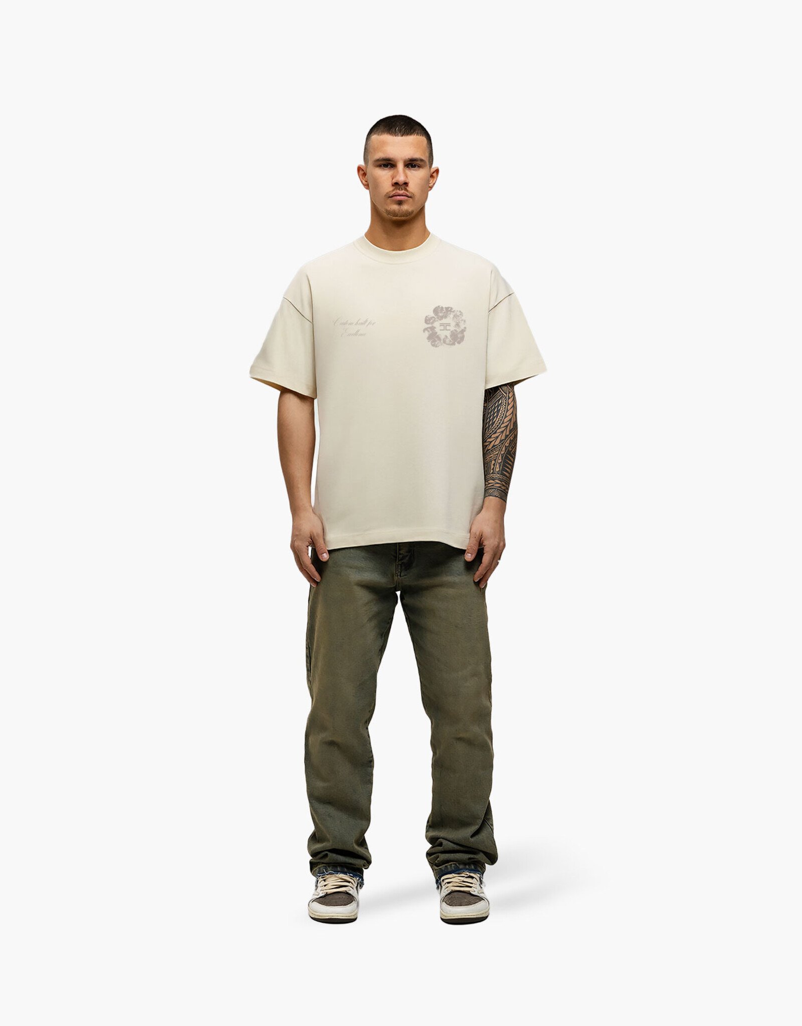 JorCustom Flower Tee Loose Fit