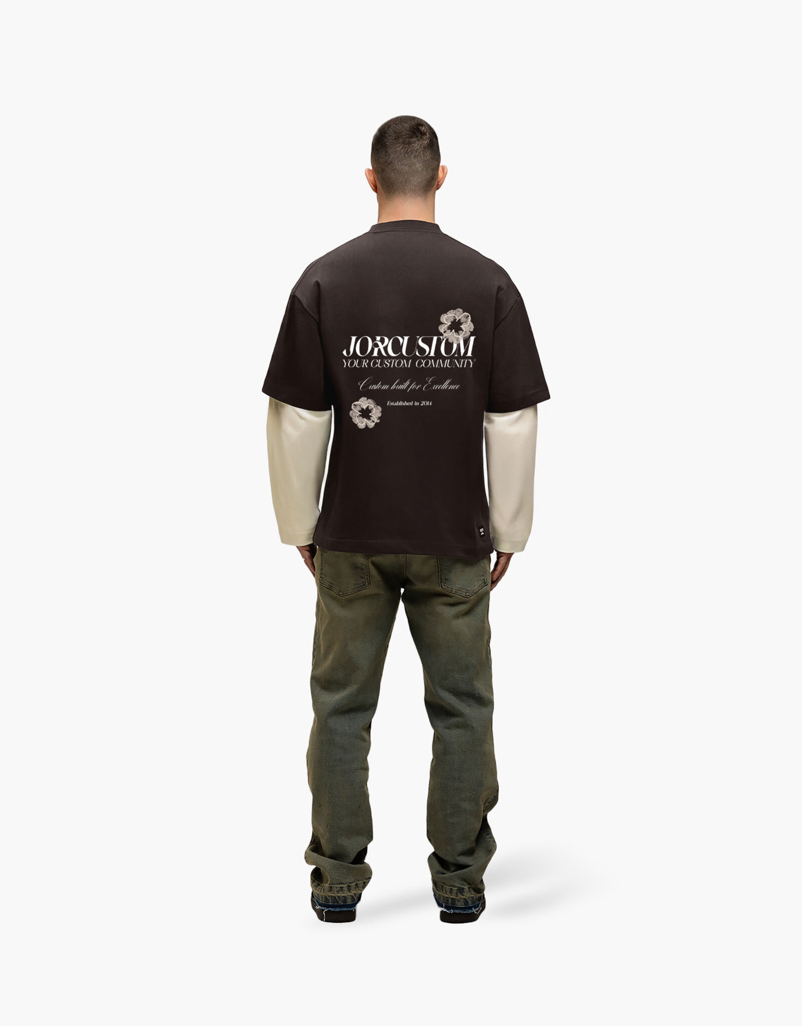 JorCustom Flowers Double Layerd Longsleeve