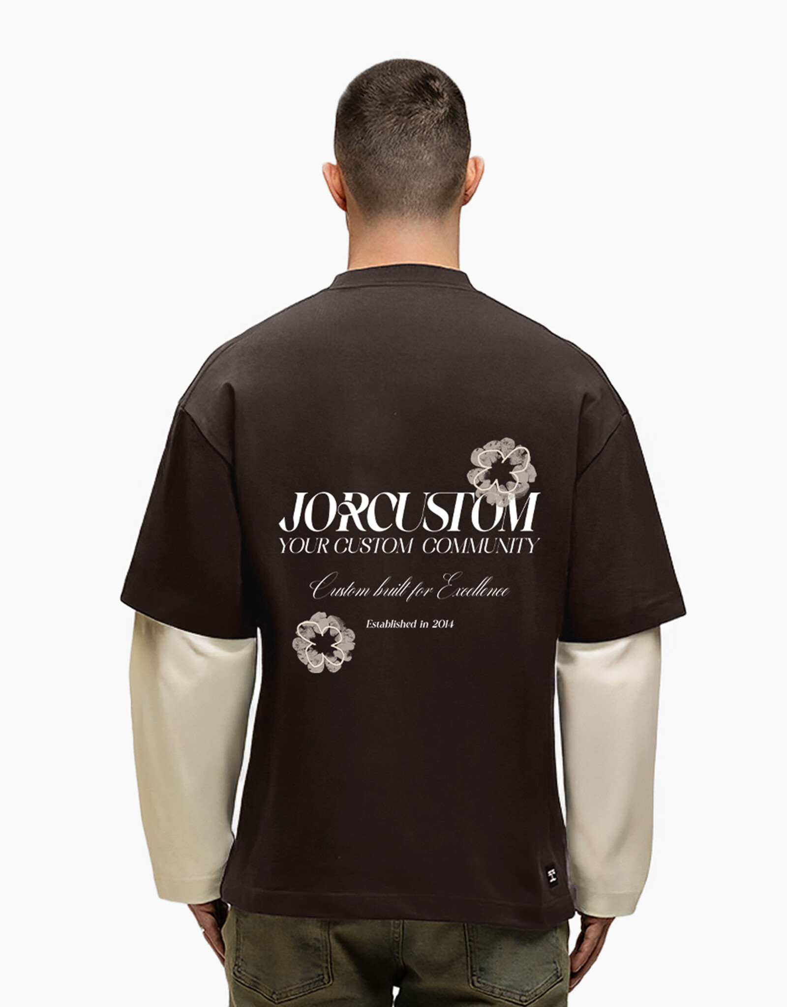 JorCustom Flowers Double Layerd Longsleeve