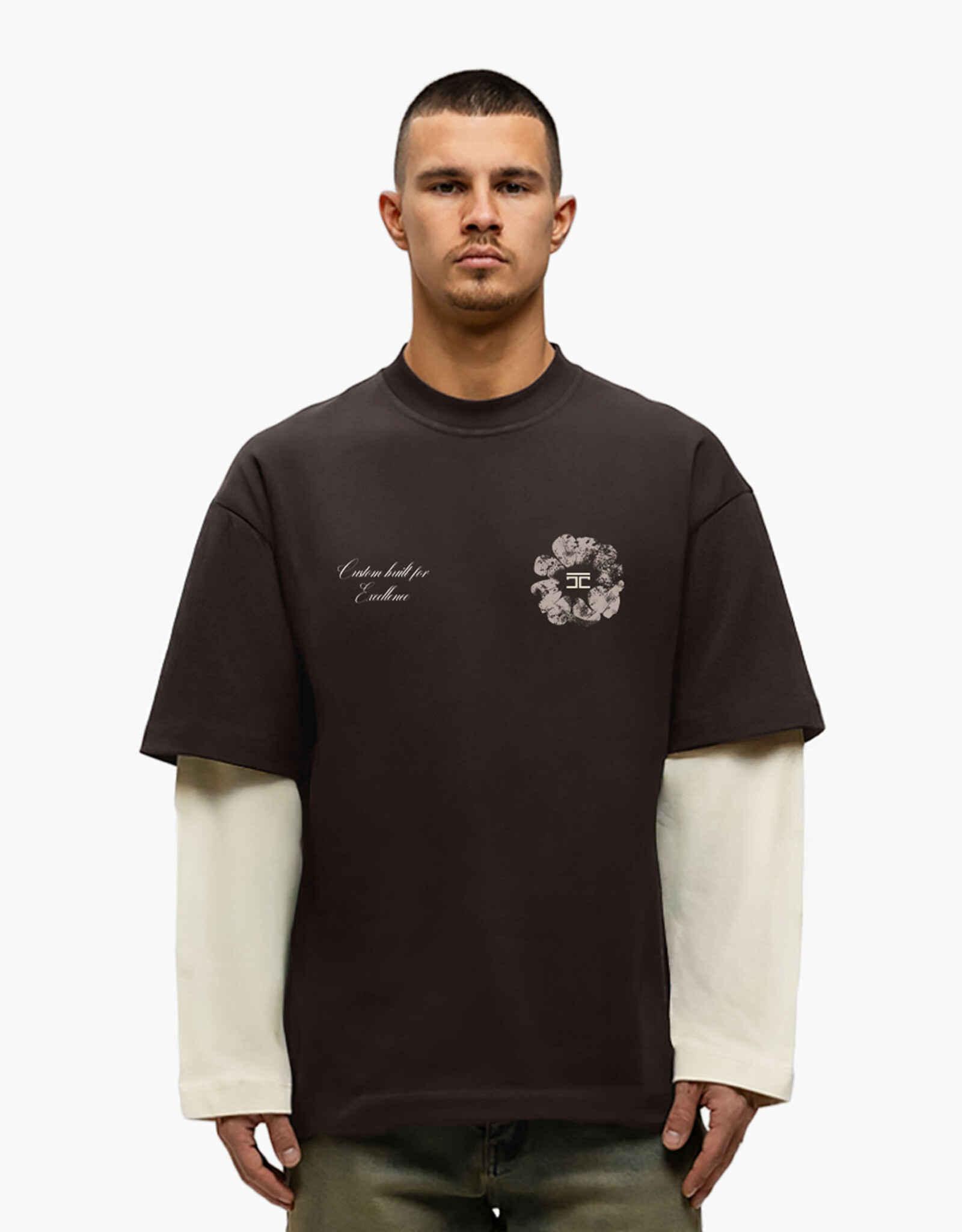 JorCustom Flowers Double Layerd Longsleeve