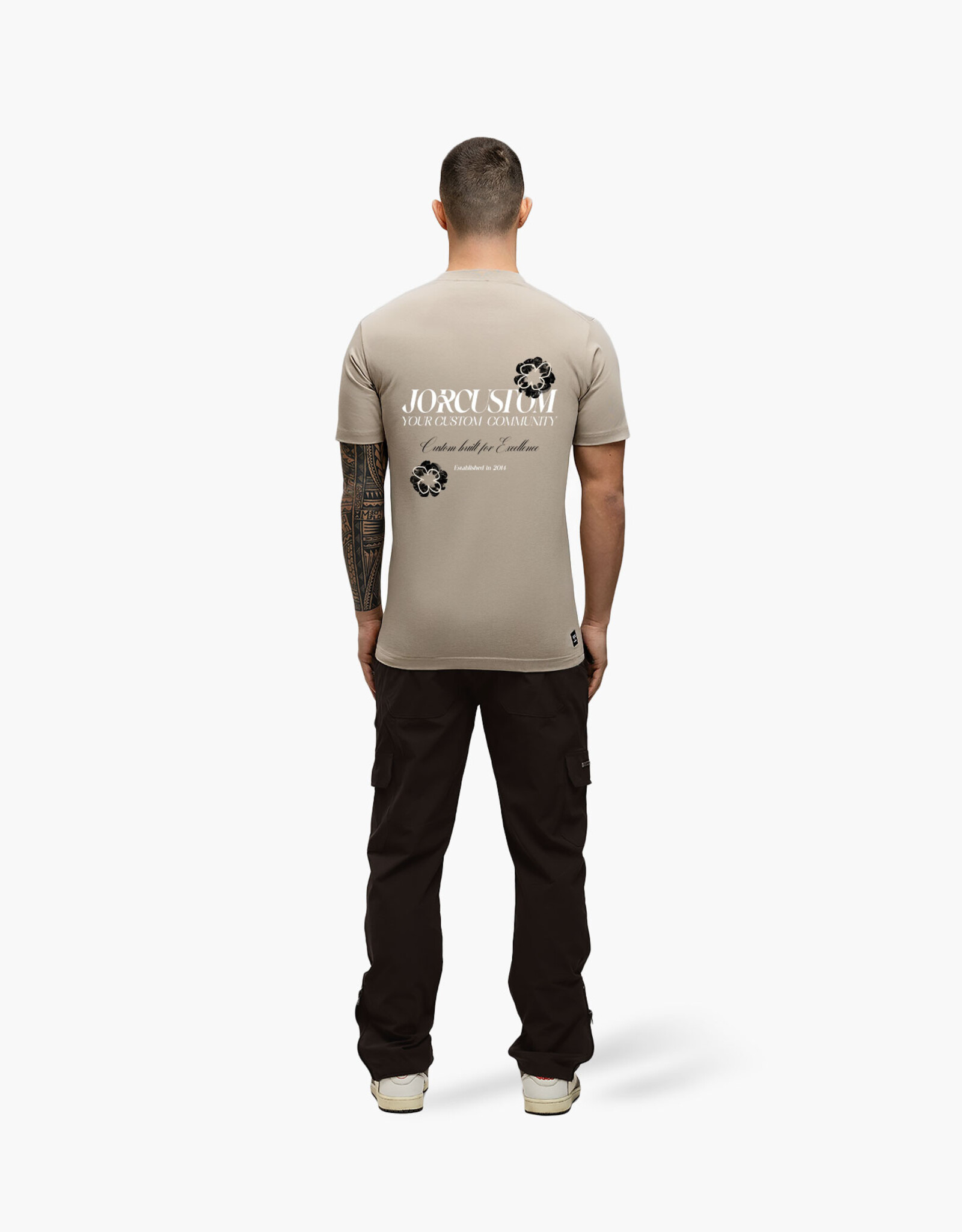 JorCustom Flower Tee Slim Fit