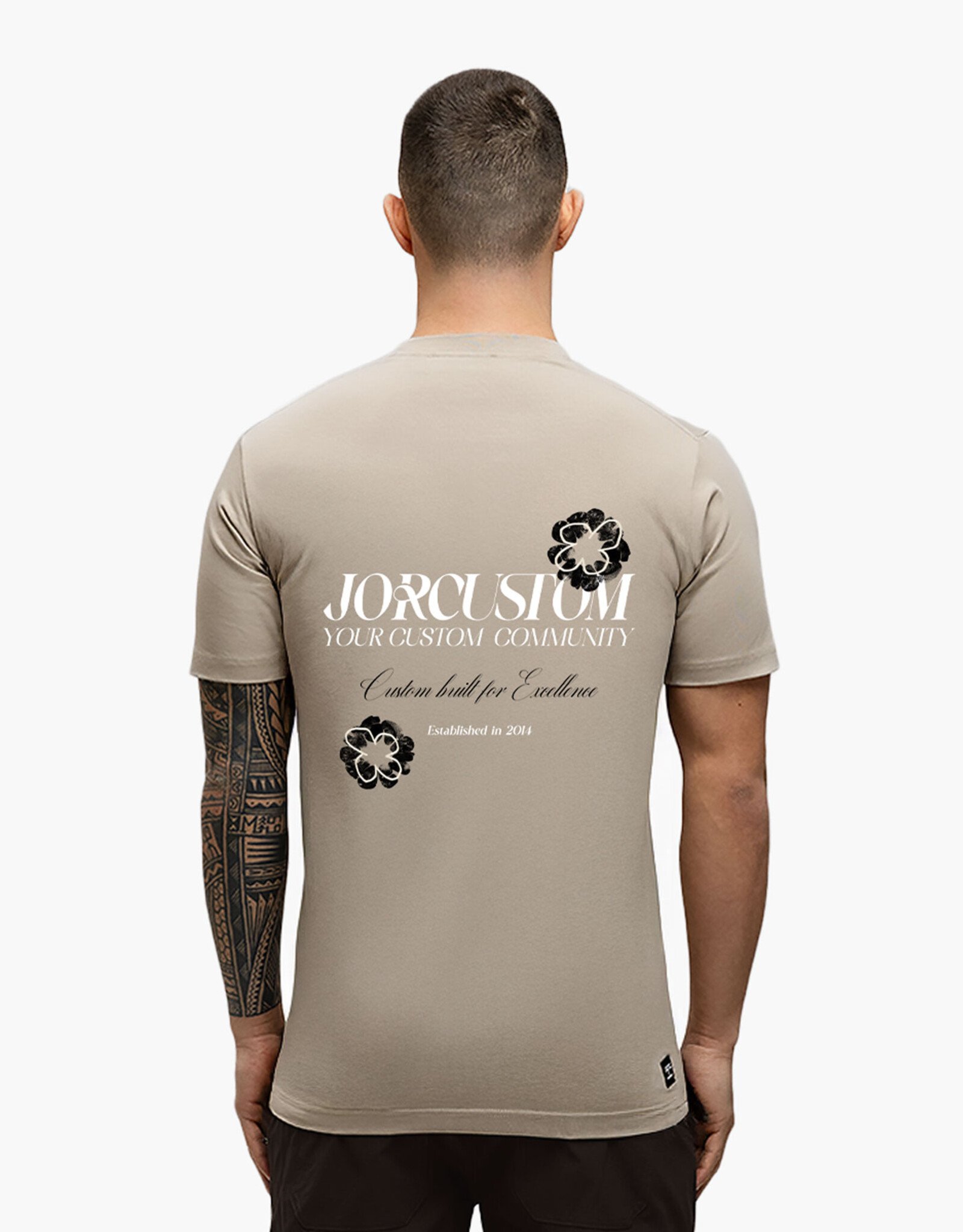 JorCustom Flower Tee Slim Fit