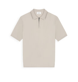 Pure Path Flat Knit Half-zip Polo