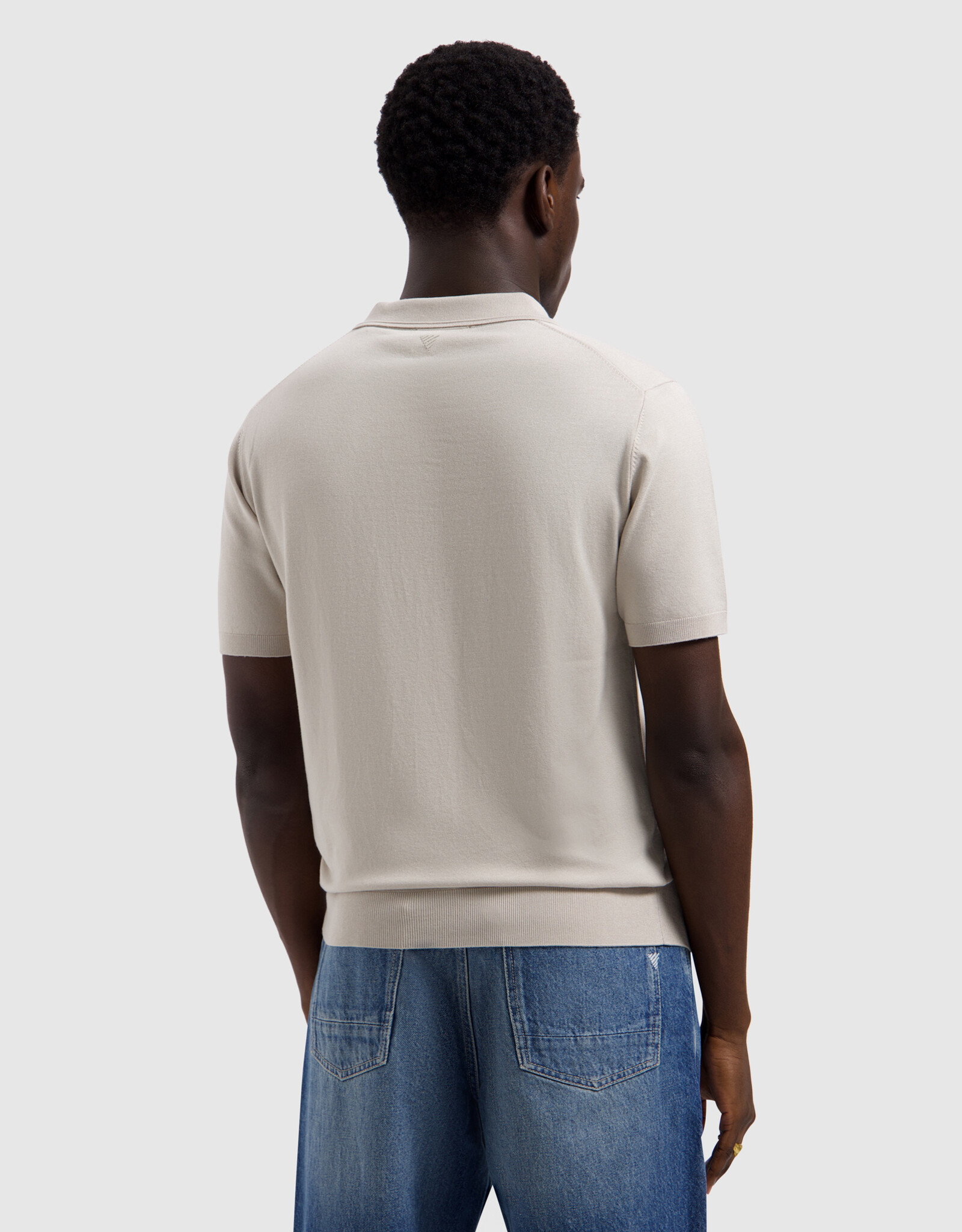 Pure Path Flat Knit Half-zip Polo