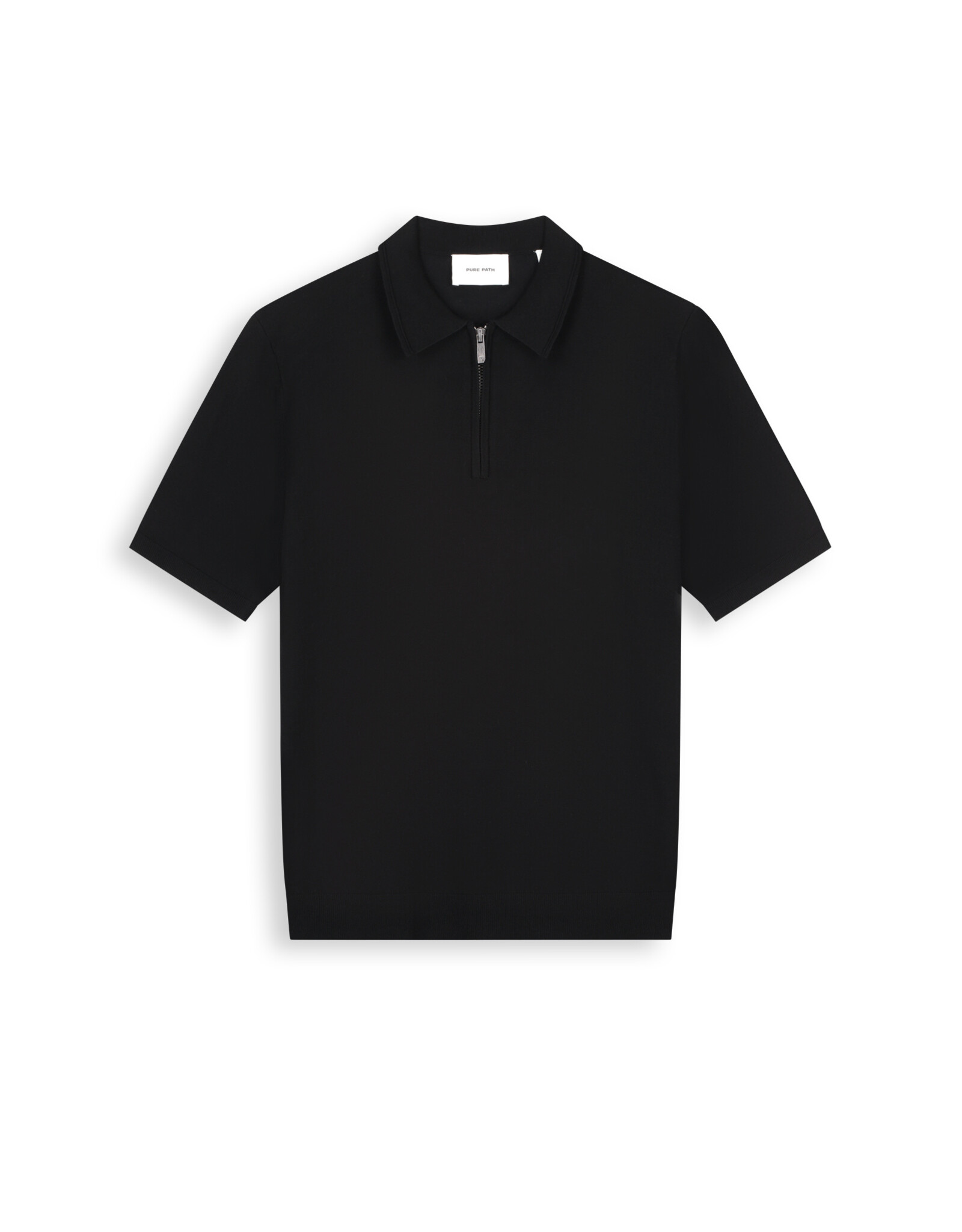 Pure Path Flat Knit Half-zip Polo