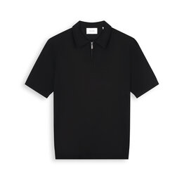 Pure Path Flat Knit Half-zip Polo