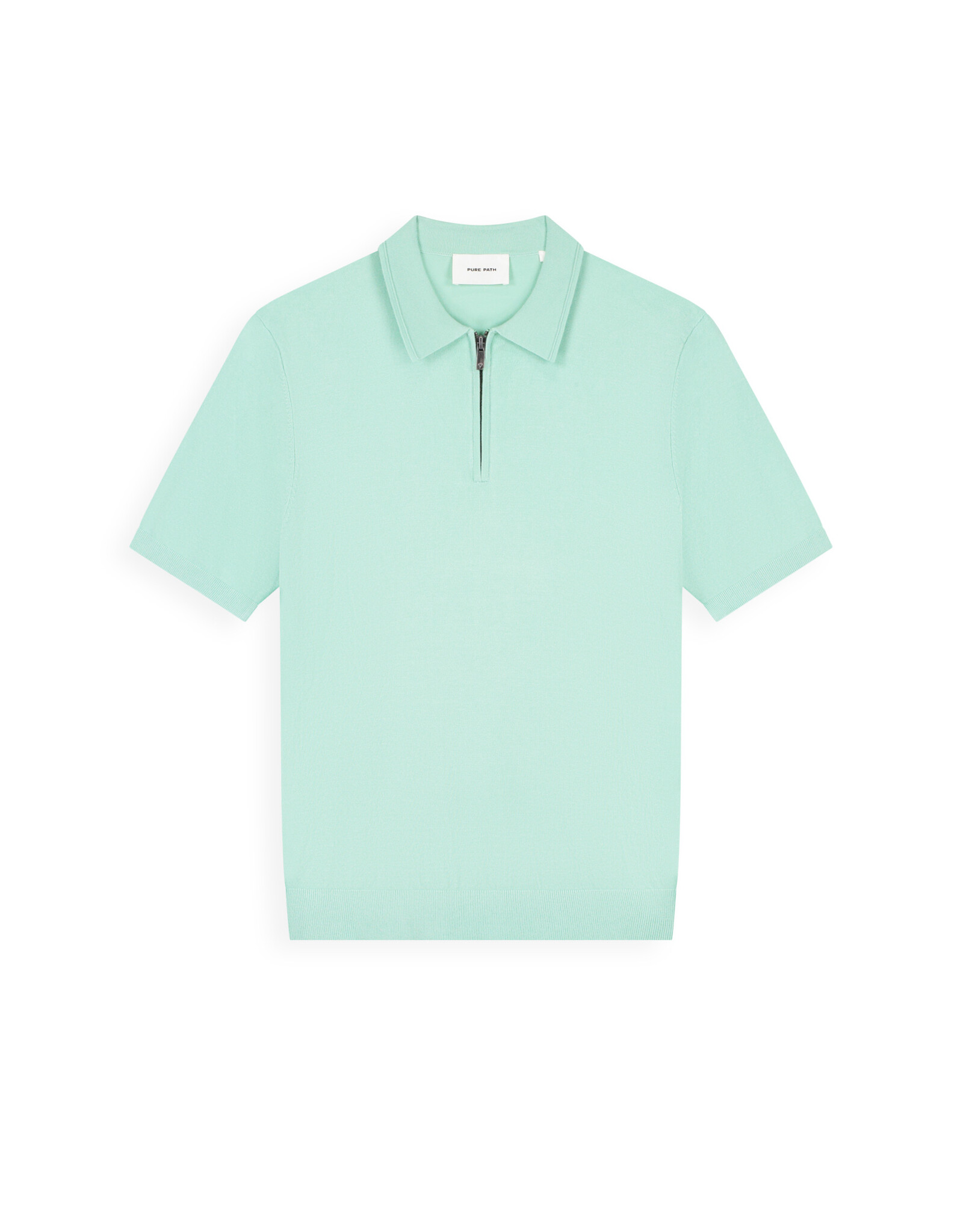 Pure Path Flat Knit Half-zip Polo