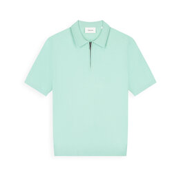Pure Path Flat Knit Half-zip Polo