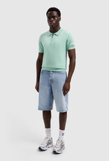 Pure Path Flat Knit Half-zip Polo