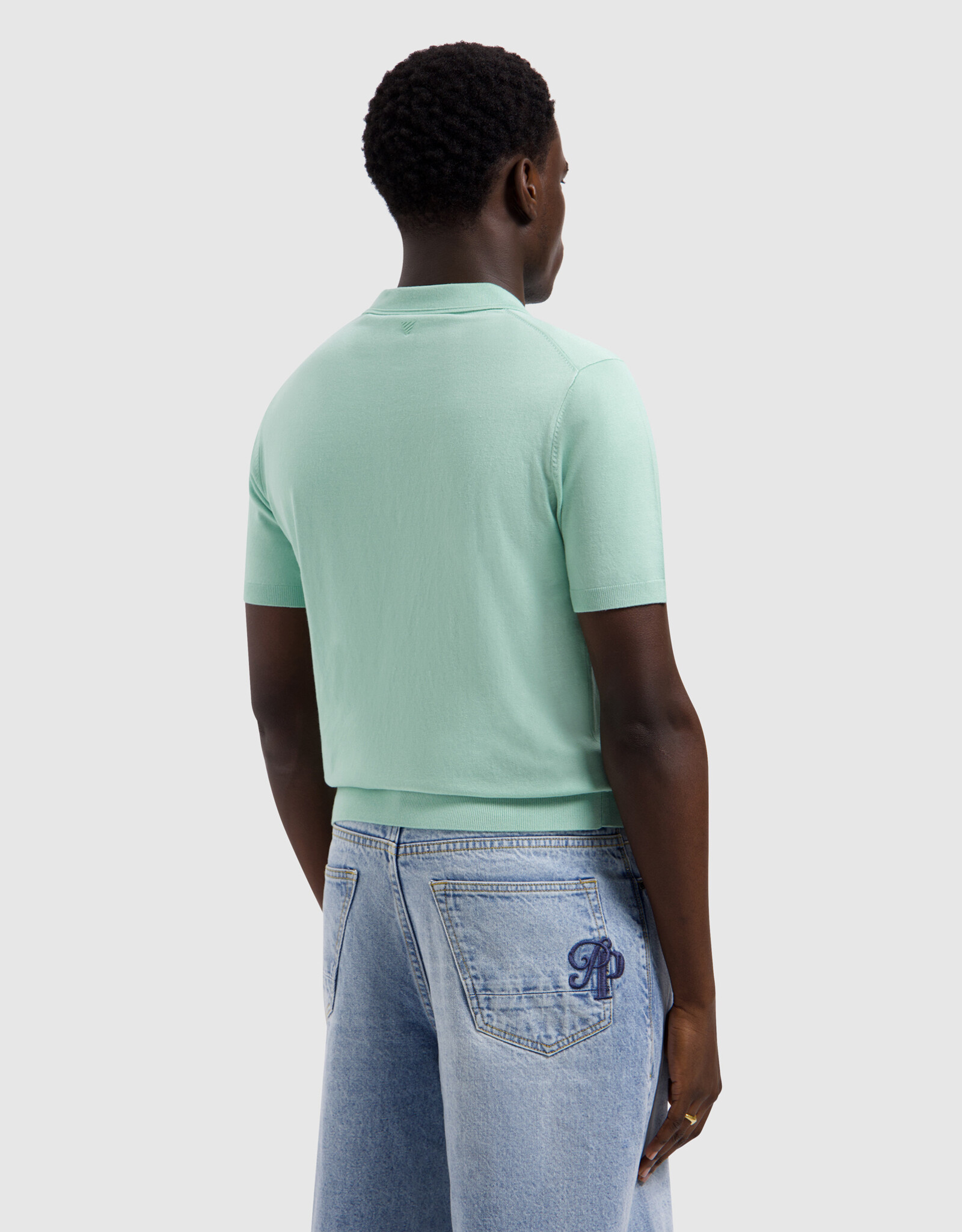 Pure Path Flat Knit Half-zip Polo