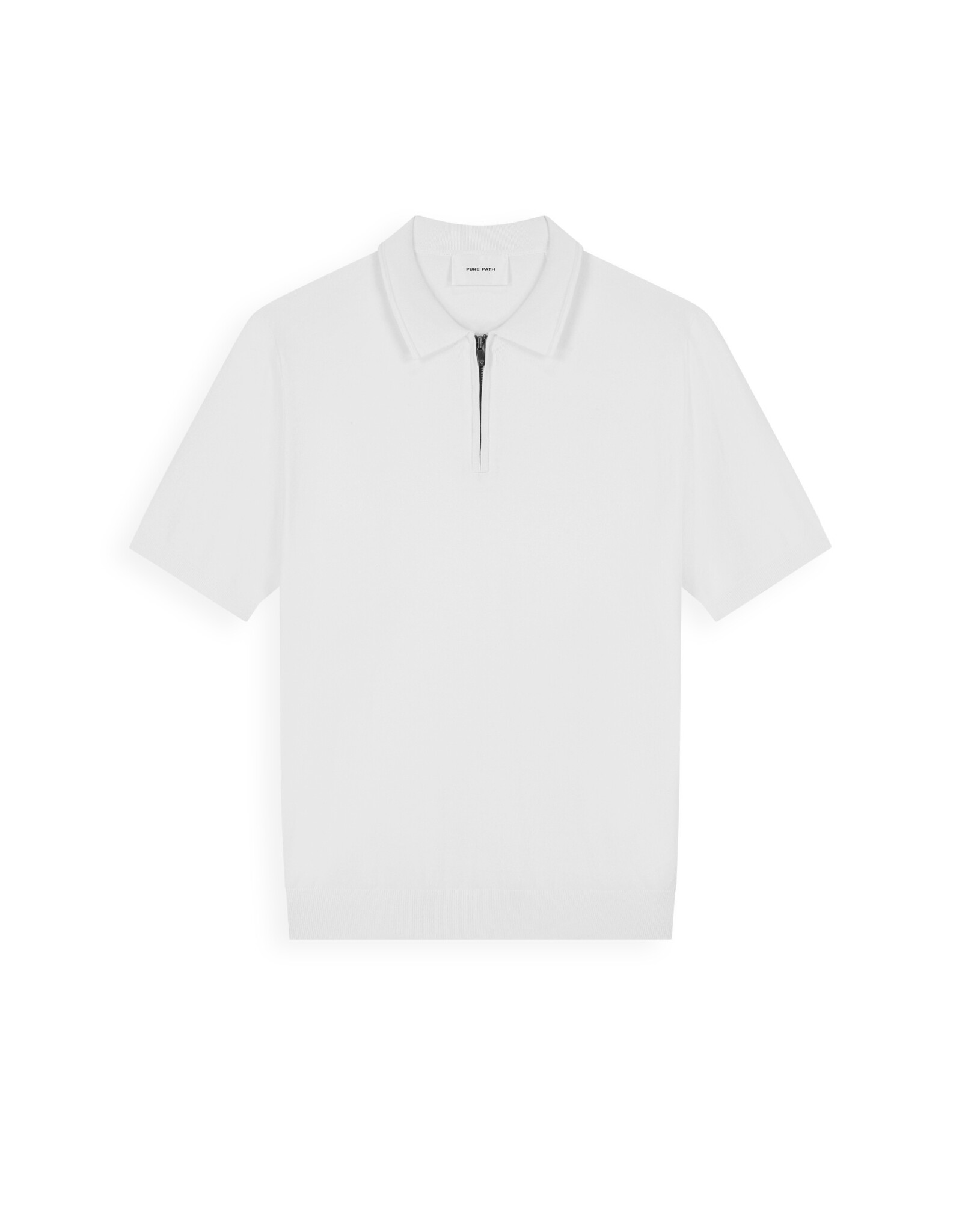 Pure Path Flat Knit Half-zip Polo