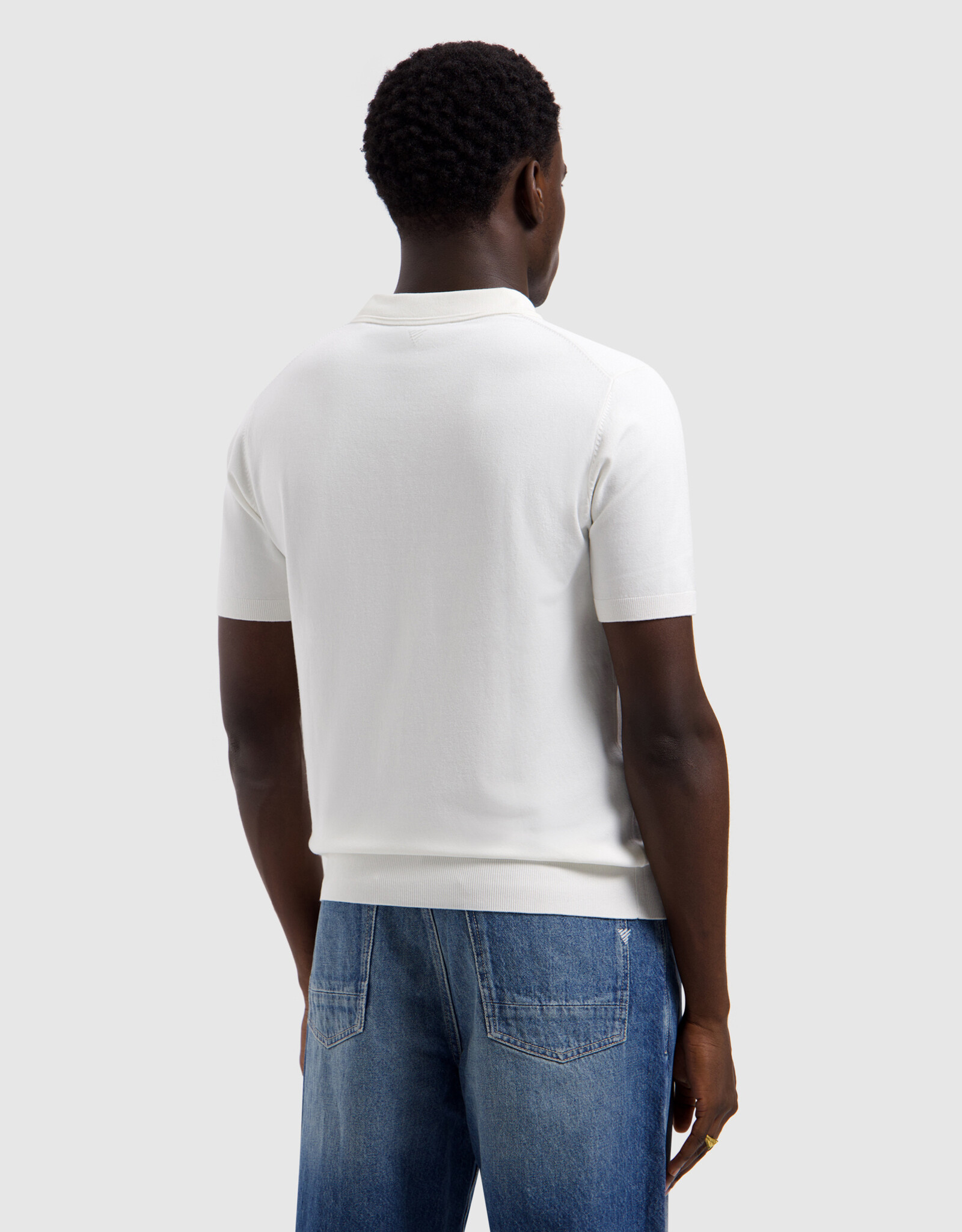 Pure Path Flat Knit Half-zip Polo