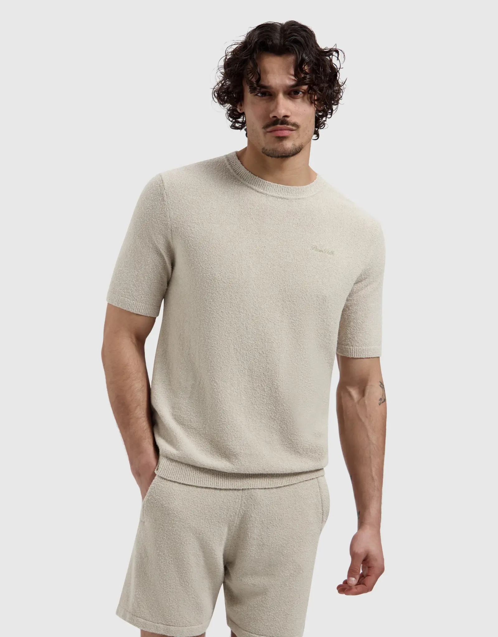 Pure Path Boucle Knit T-Shirt