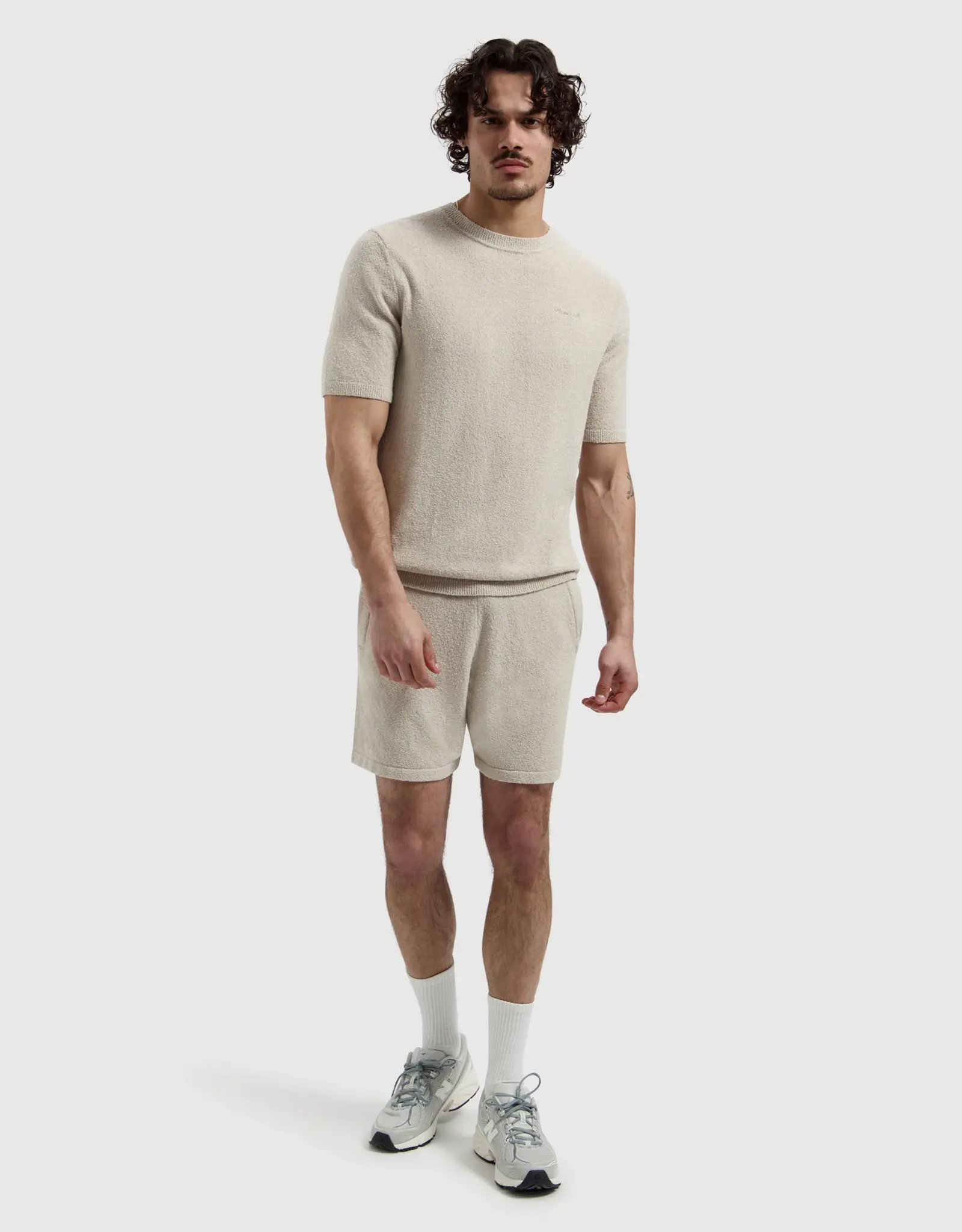 Pure Path Boucle Knit T-Shirt