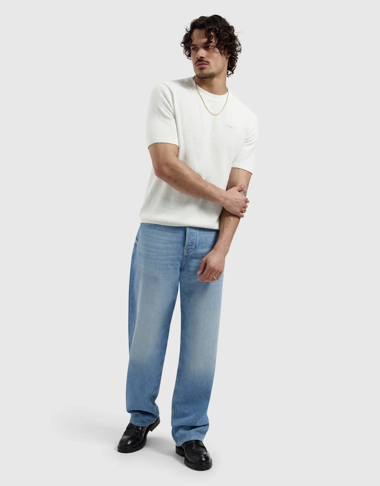 Pure Path Boucle Knit T-Shirt