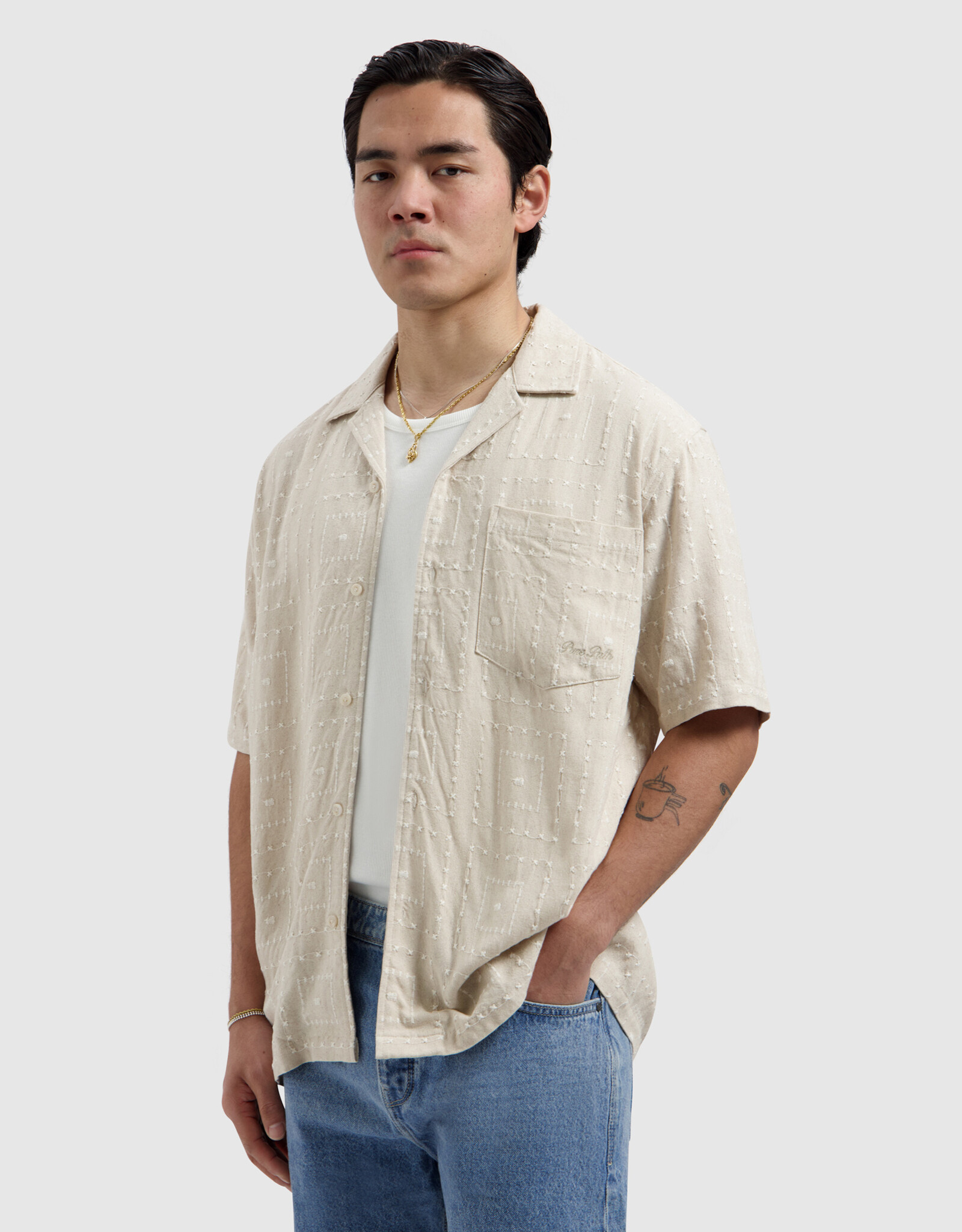 Pure Path Squares Shortsleeved Shirt