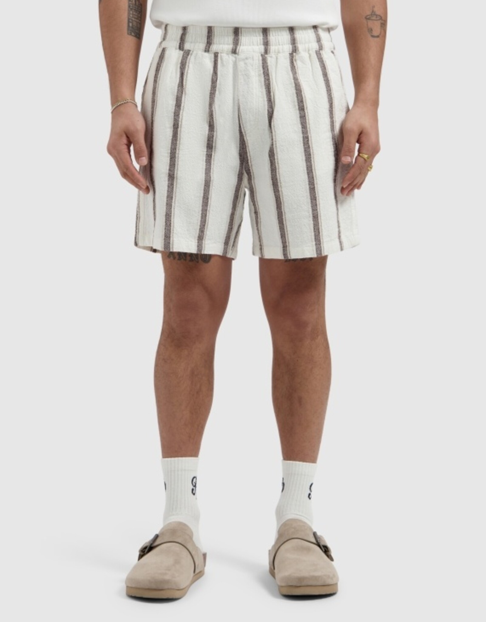 Pure Path Striped Shorts