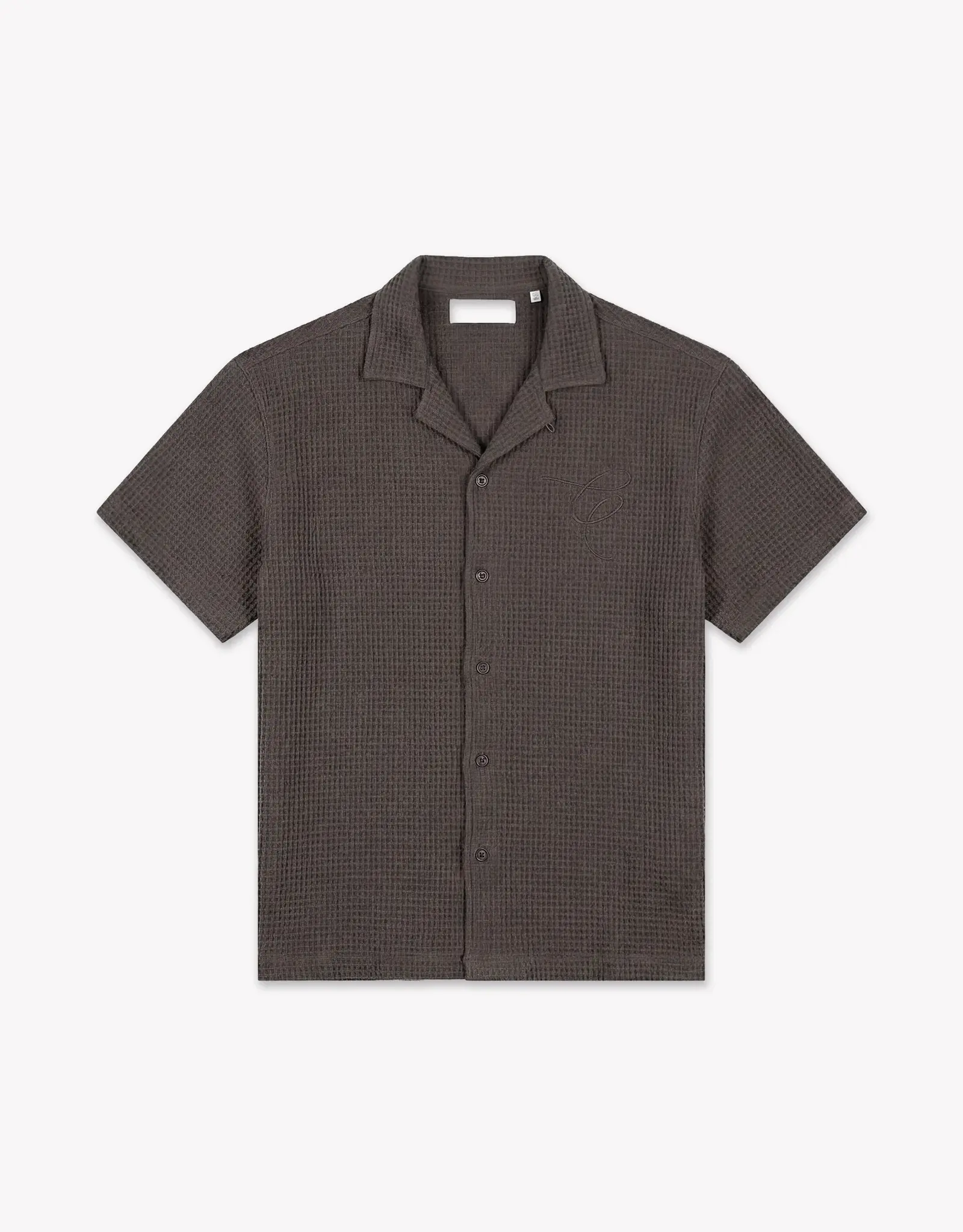 Croyez Croyez Initial Waffle Shirt