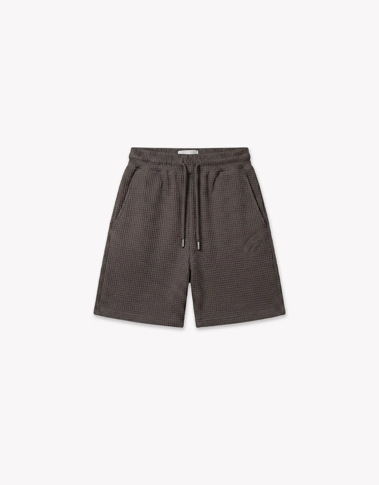Croyez Croyez Initial Waffle Shorts