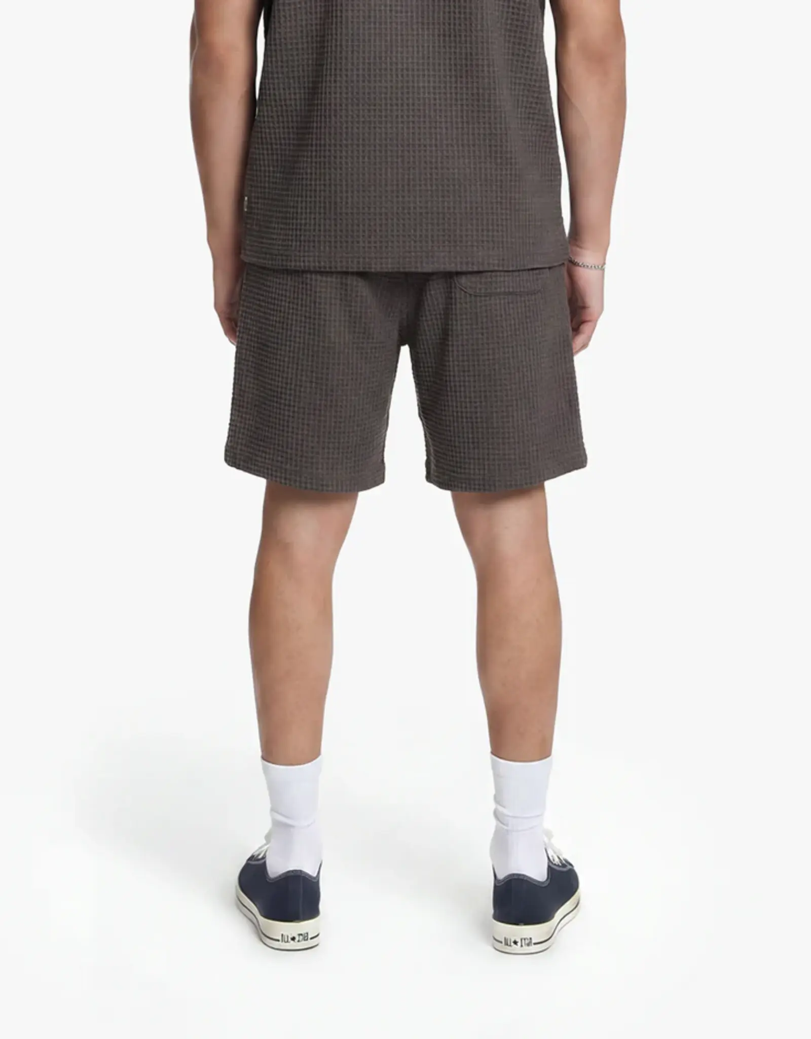 Croyez Croyez Initial Waffle Shorts