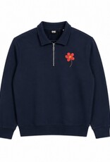 One First Movers Red Flower Half Zip