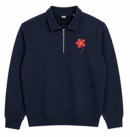 One First Movers Red Flower Half Zip