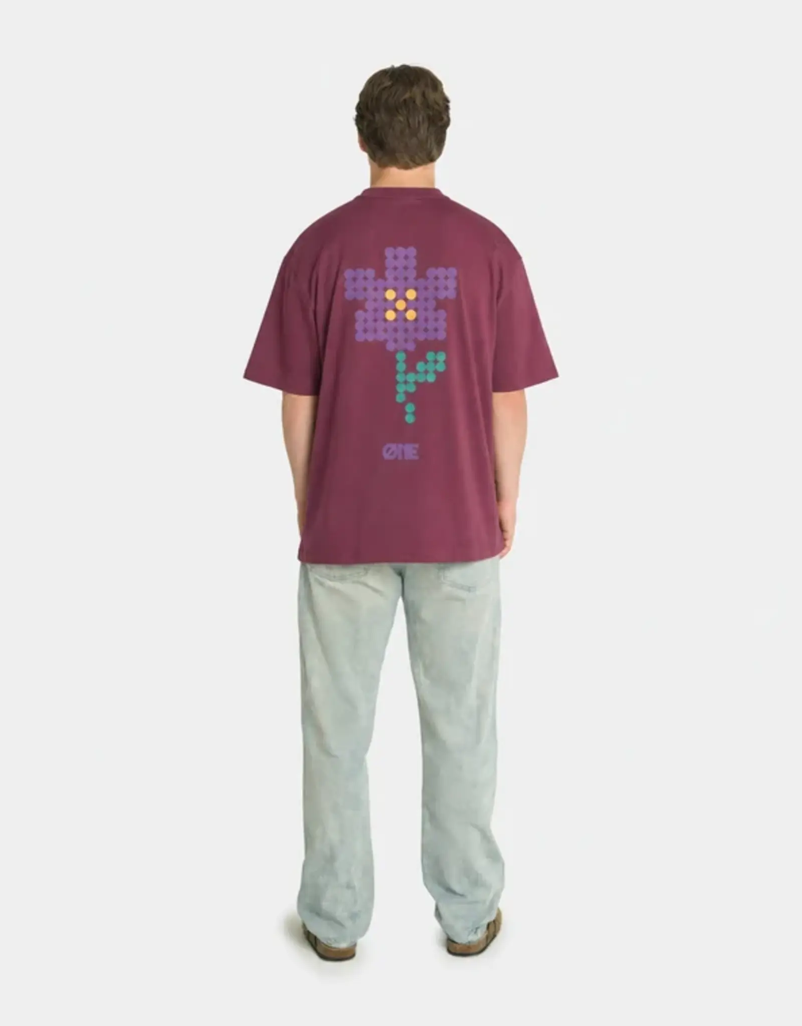 One First Movers Purple Flower Tee