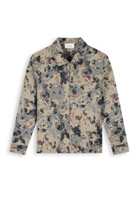 Pure Path Jacquard Flower Full-zip Overshirt