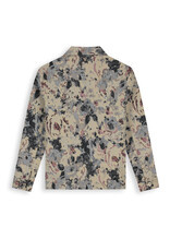 Pure Path Jacquard Flower Full-zip Overshirt
