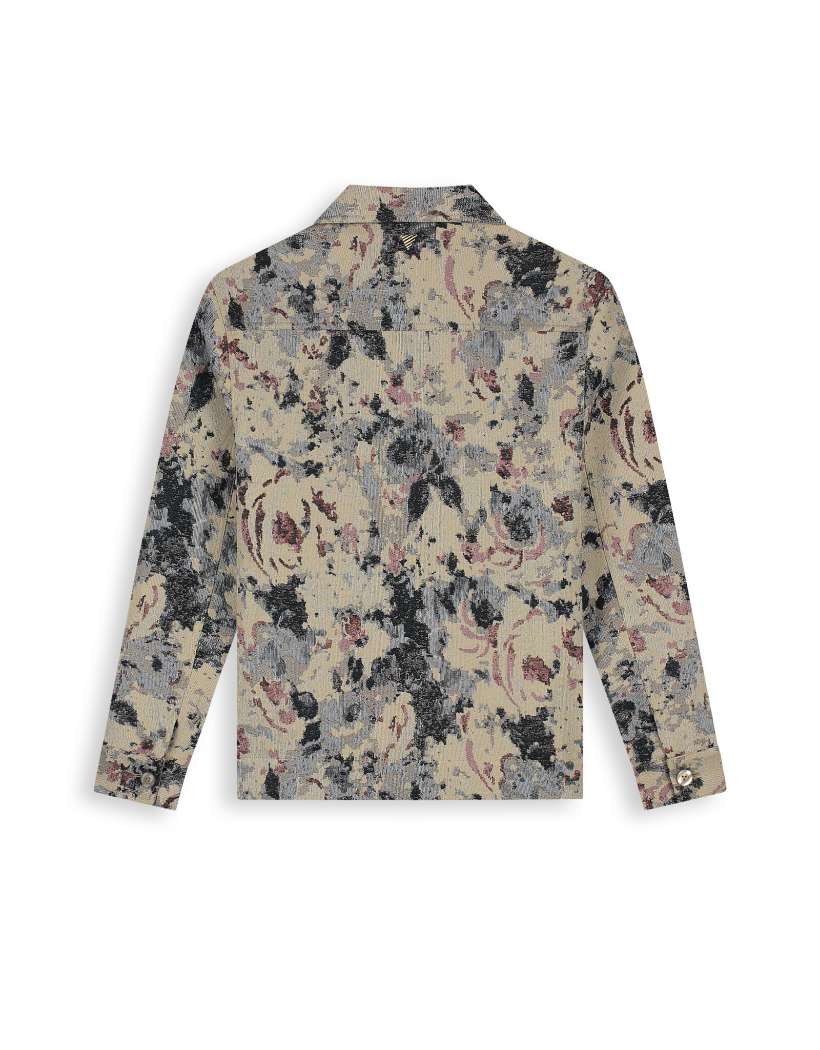 Pure Path Jacquard Flower Full-zip Overshirt