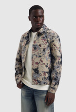 Pure Path Jacquard Flower Full-zip Overshirt