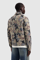 Pure Path Jacquard Flower Full-zip Overshirt
