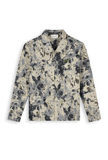 Pure Path Jacquard Flower Full-zip Overshirt