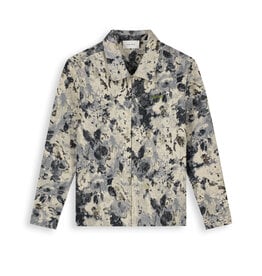Pure Path Jacquard Flower Full-zip Overshirt