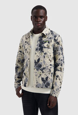 Pure Path Jacquard Flower Full-zip Overshirt