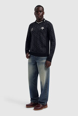 Pure Path Jacquard Football Knit Polo