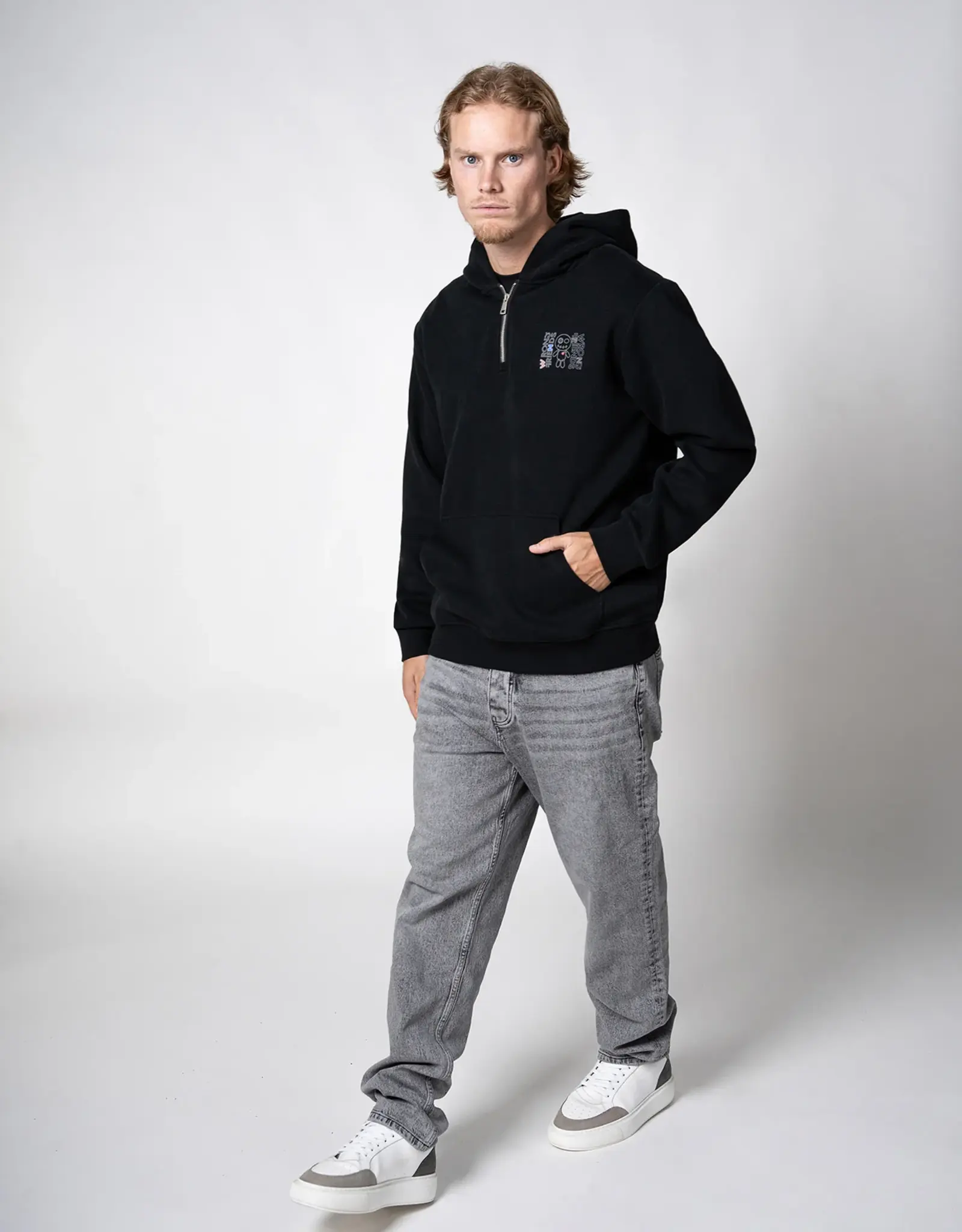 Wrong Friends Nelson Half Zip Hoodie