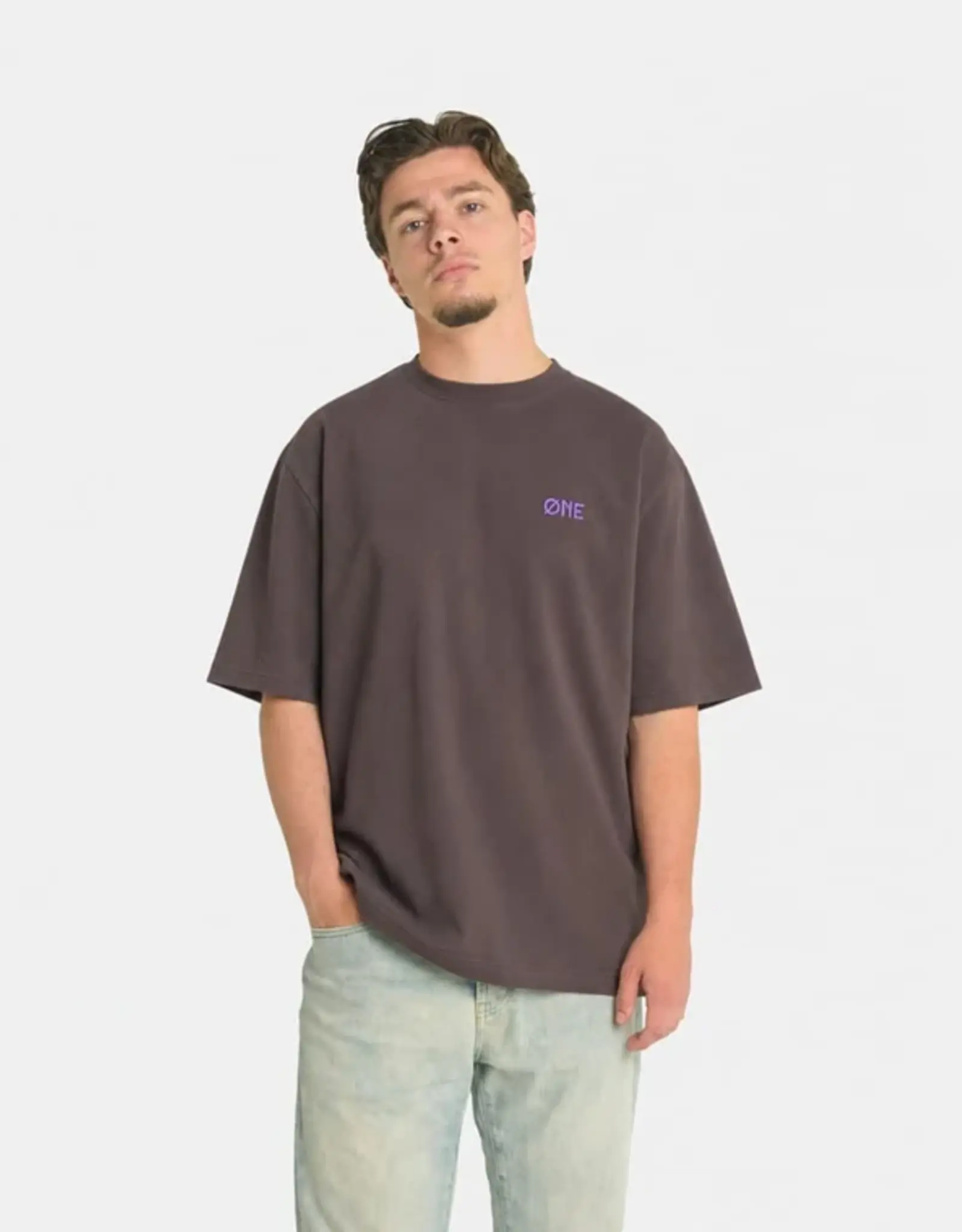 One First Movers Purple Flower Tee