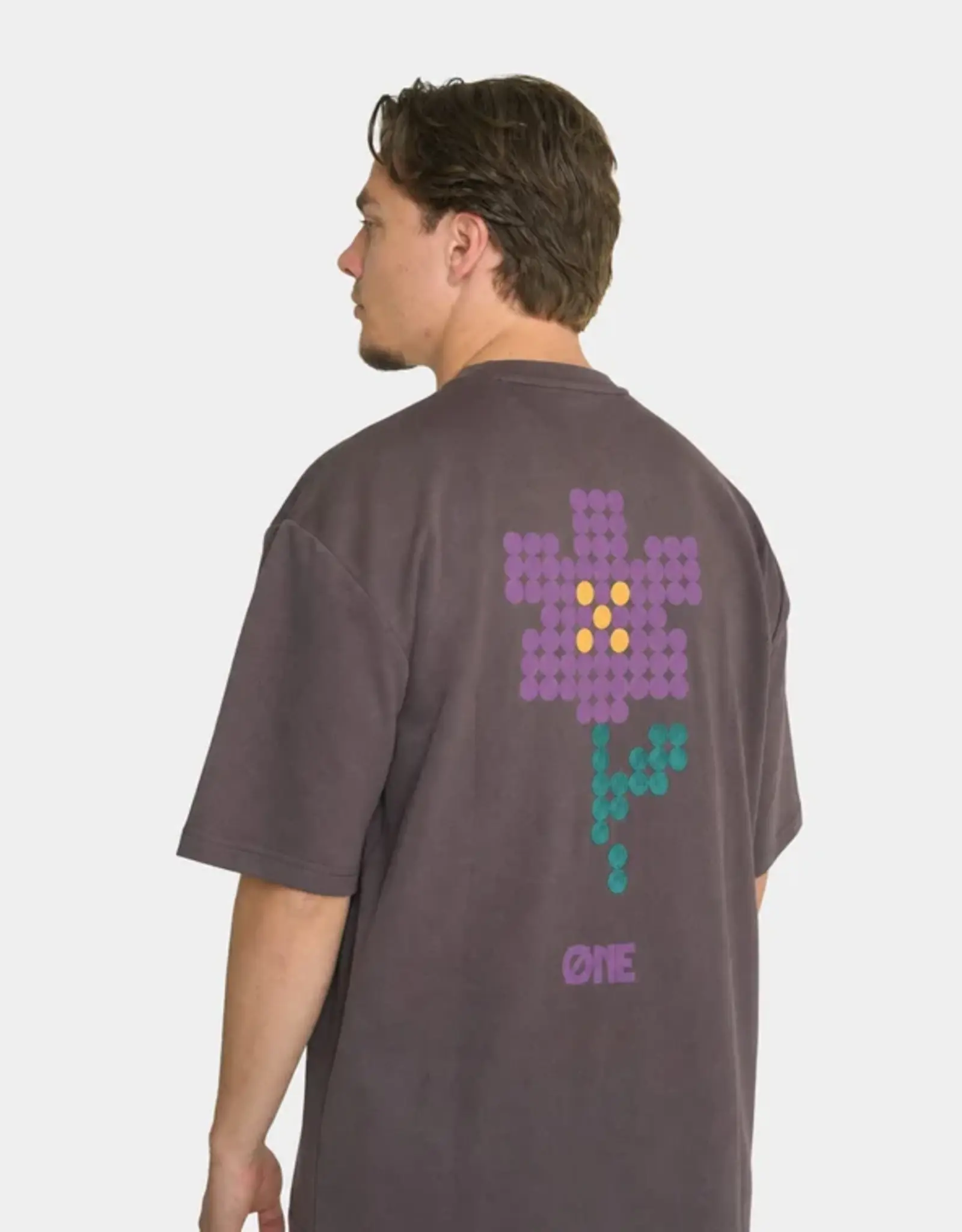 One First Movers Purple Flower Tee