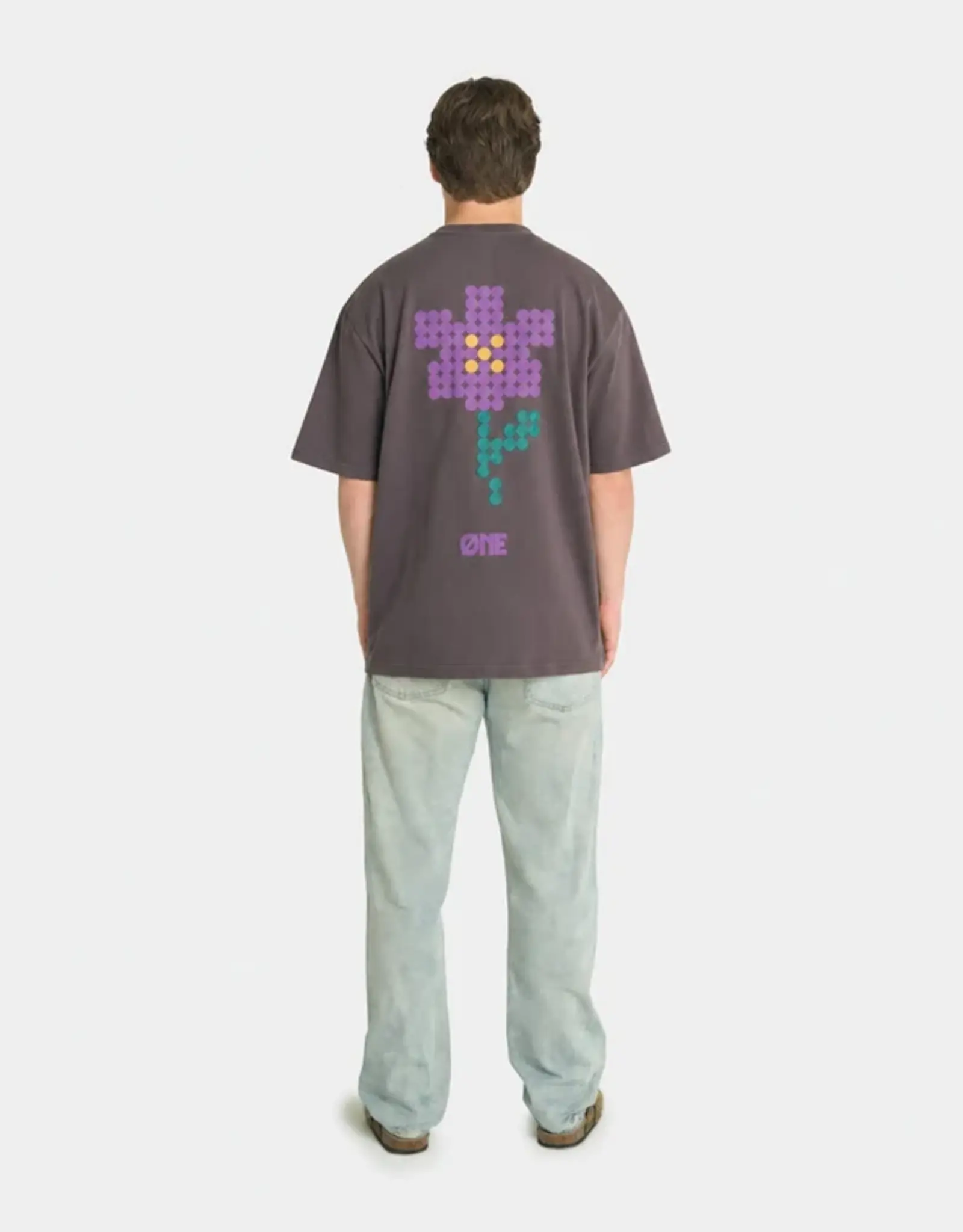 One First Movers Purple Flower Tee