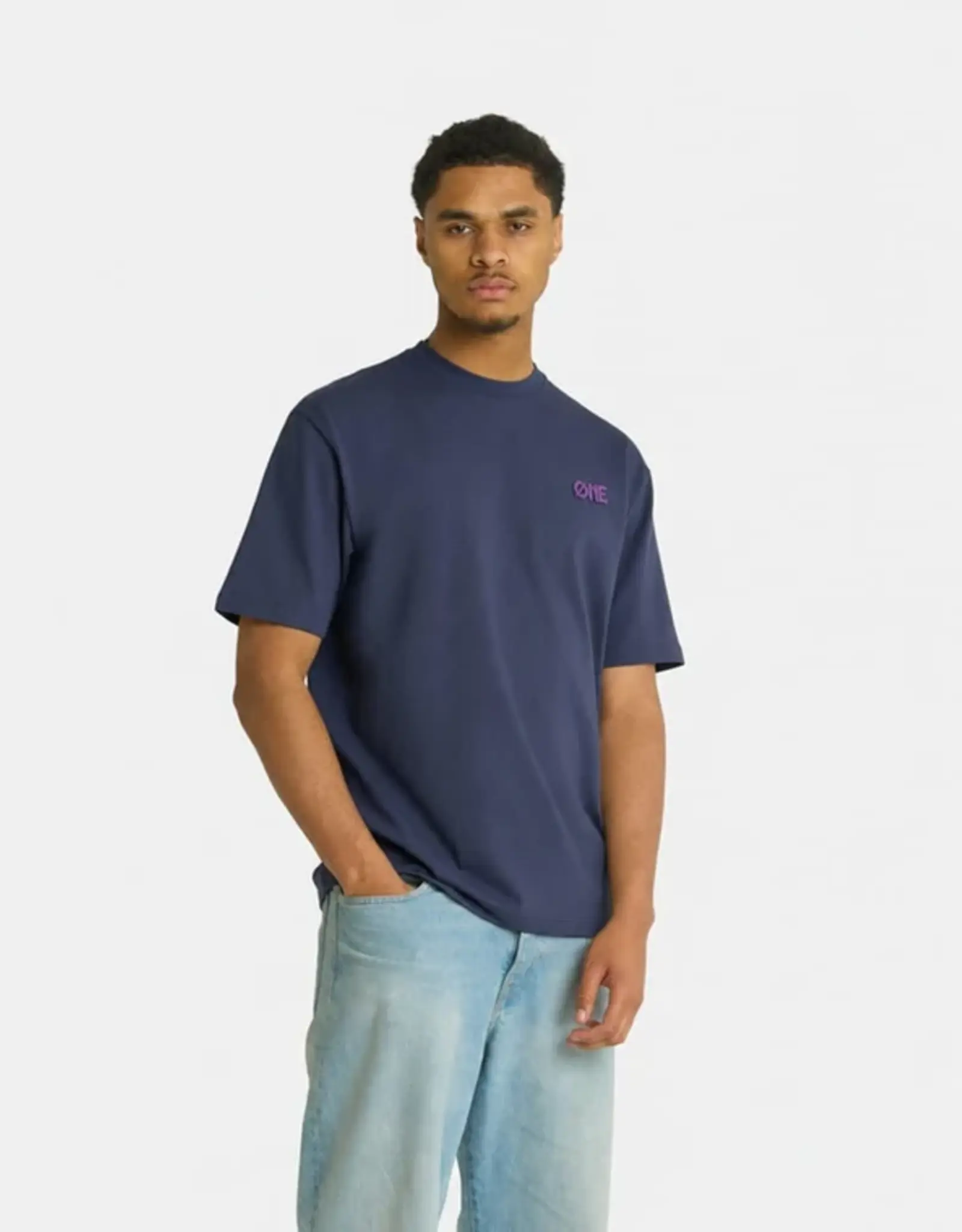 One First Movers Purple Flower Tee