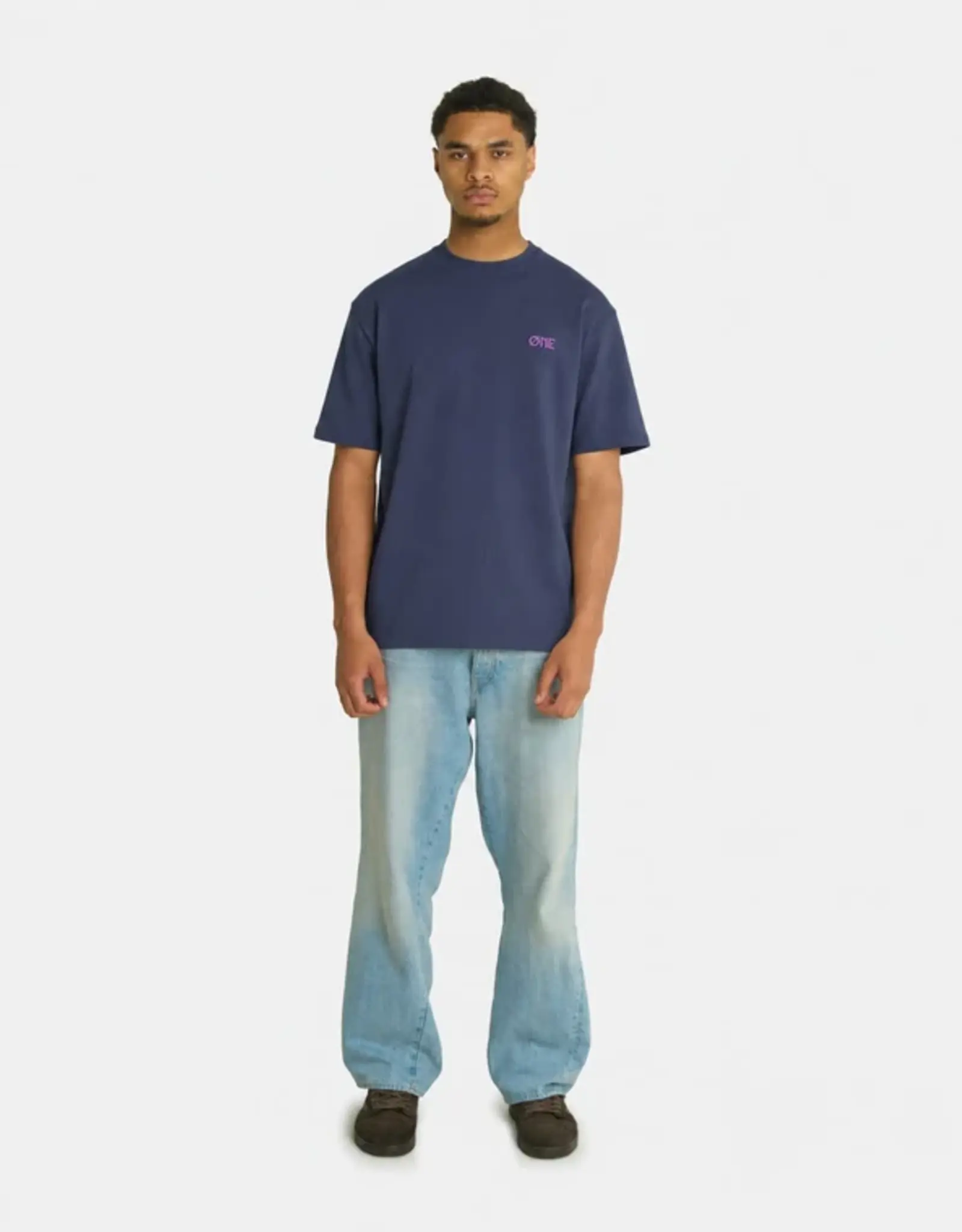 One First Movers Purple Flower Tee