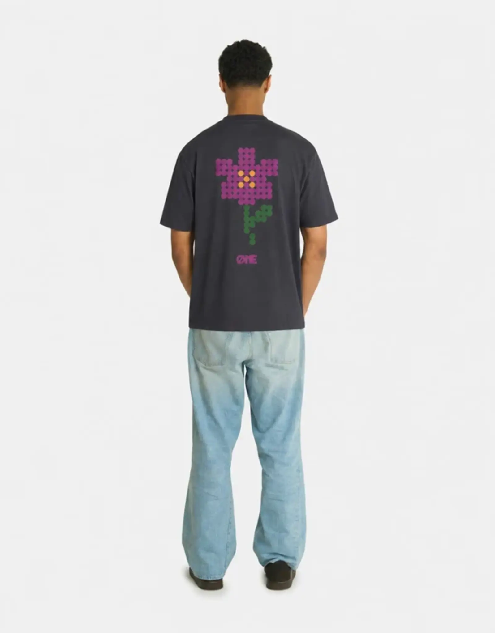 One First Movers Purple Flower Tee