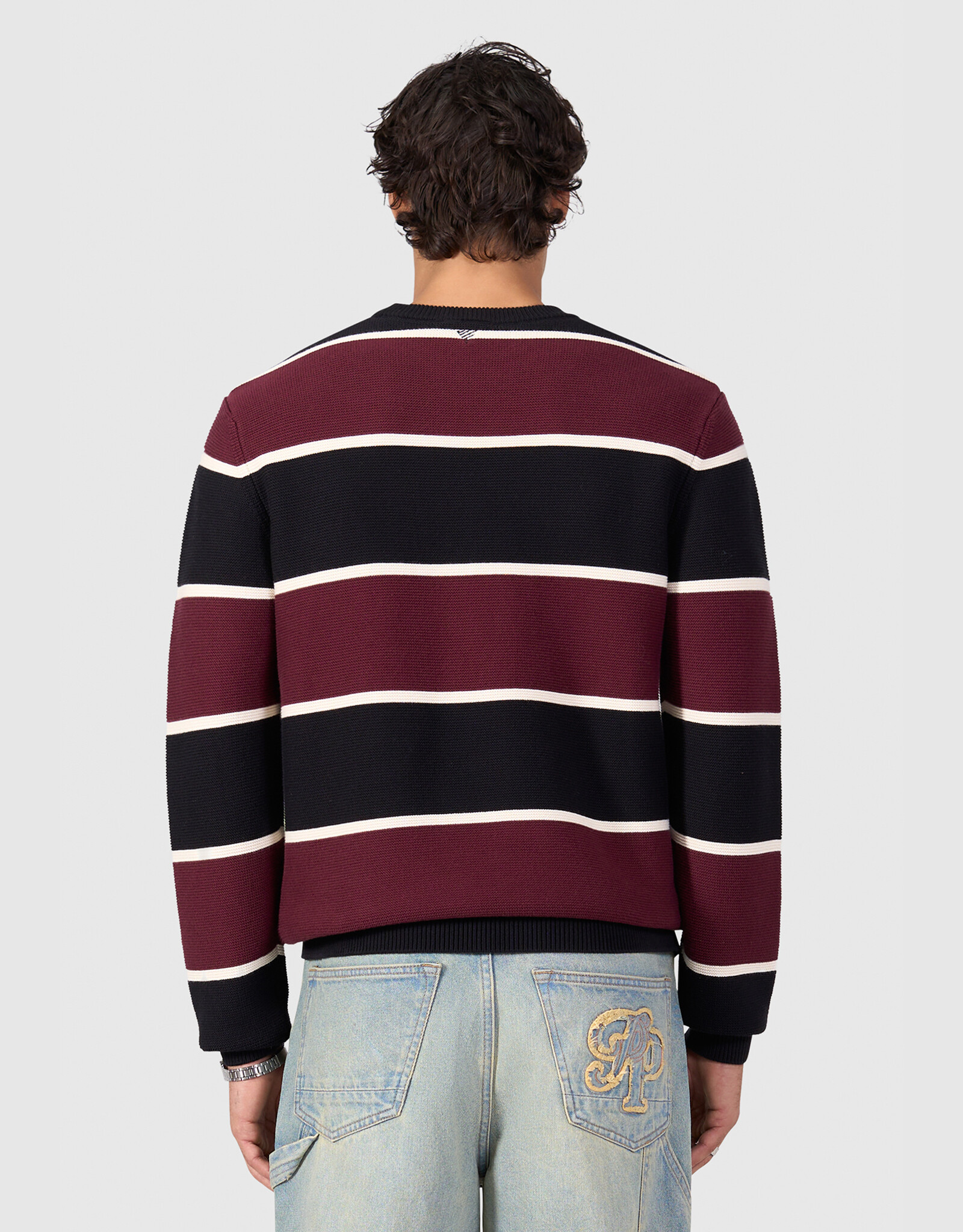 Pure Path Striped Knit Sweater