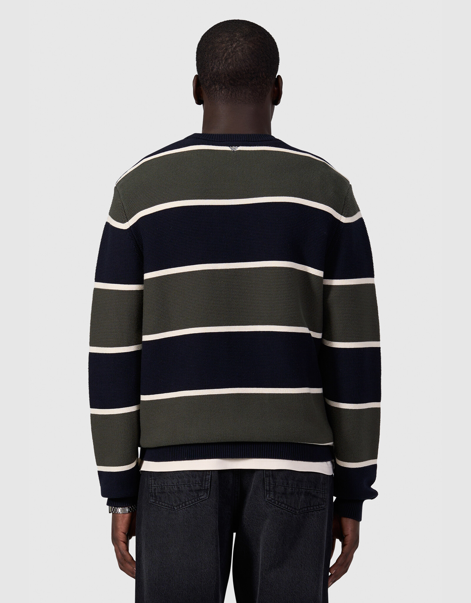 Pure Path Striped Knit Sweater