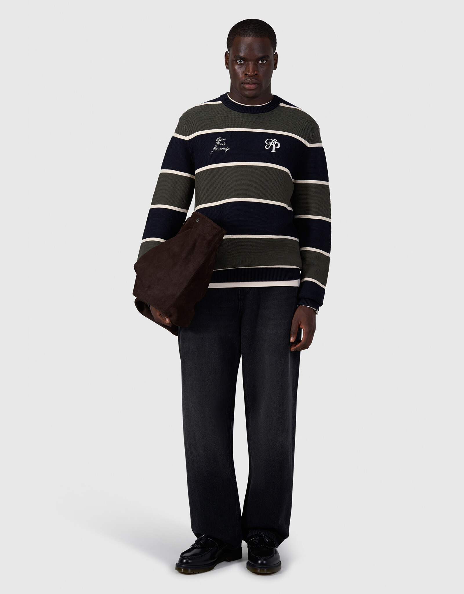Pure Path Striped Knit Sweater