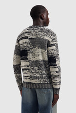 Pure Path Jacquard Geometric Knit Sweater