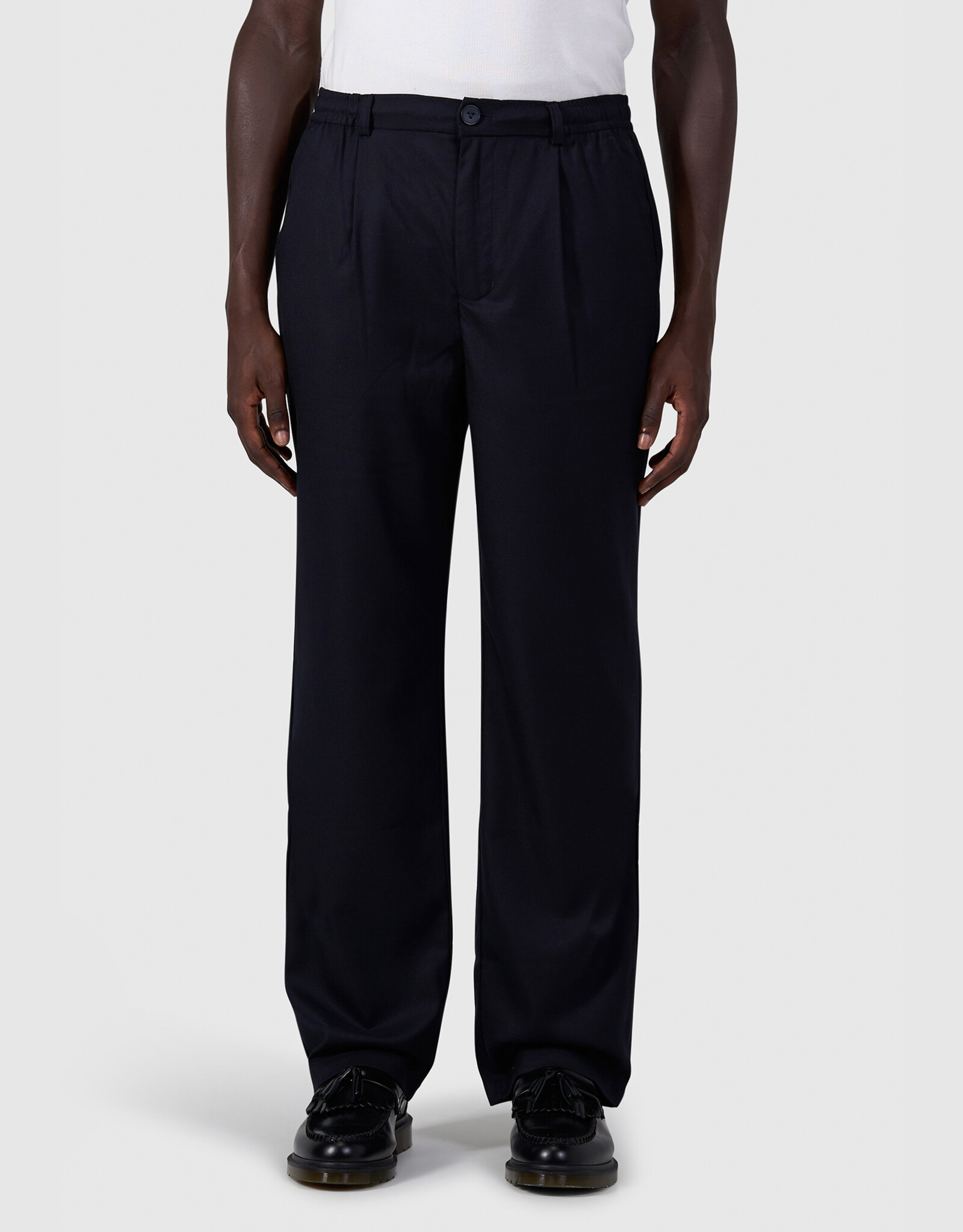 Pure Path Pleated twill pants