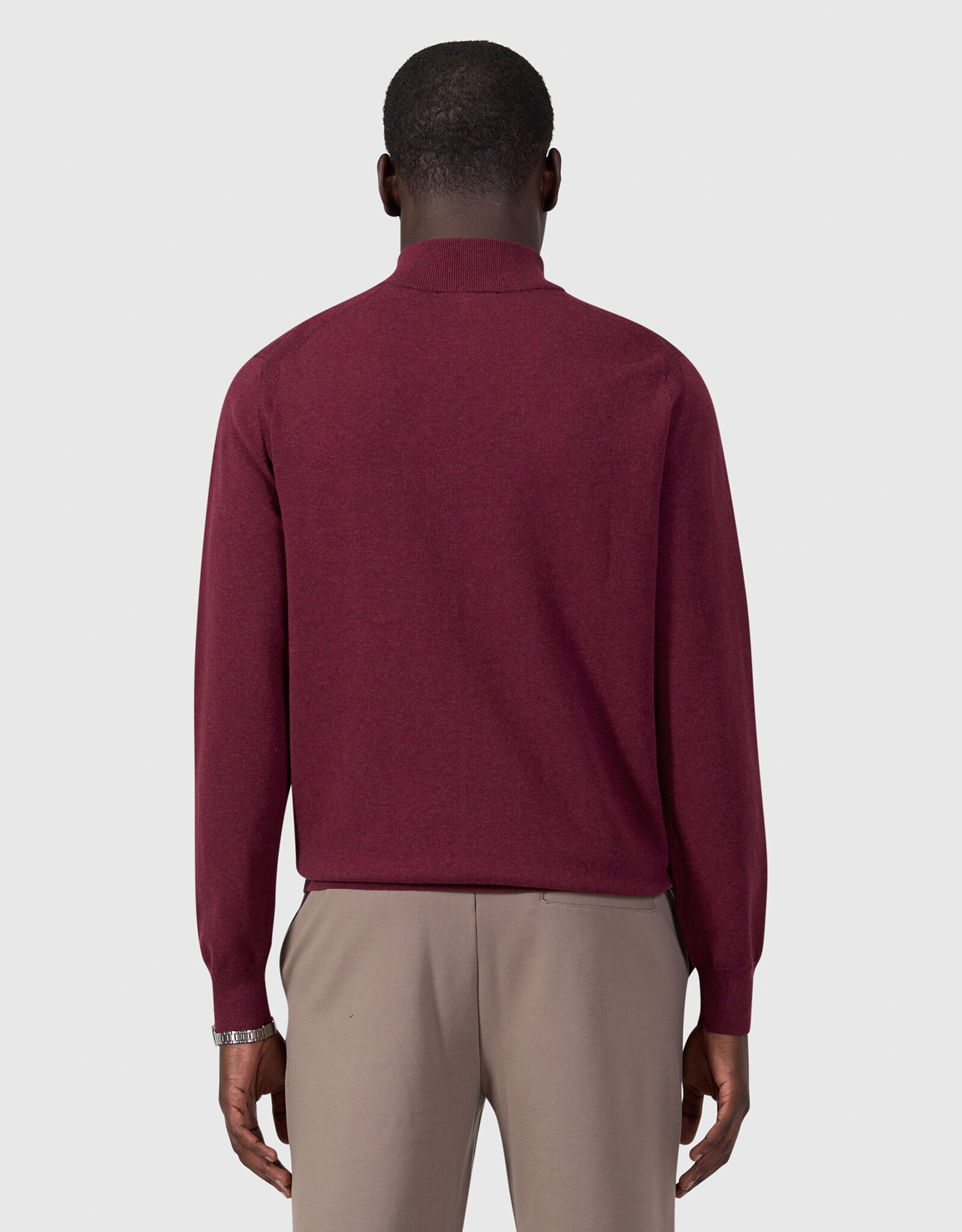 Pure Path Light weight Hidden Half-zip Knit